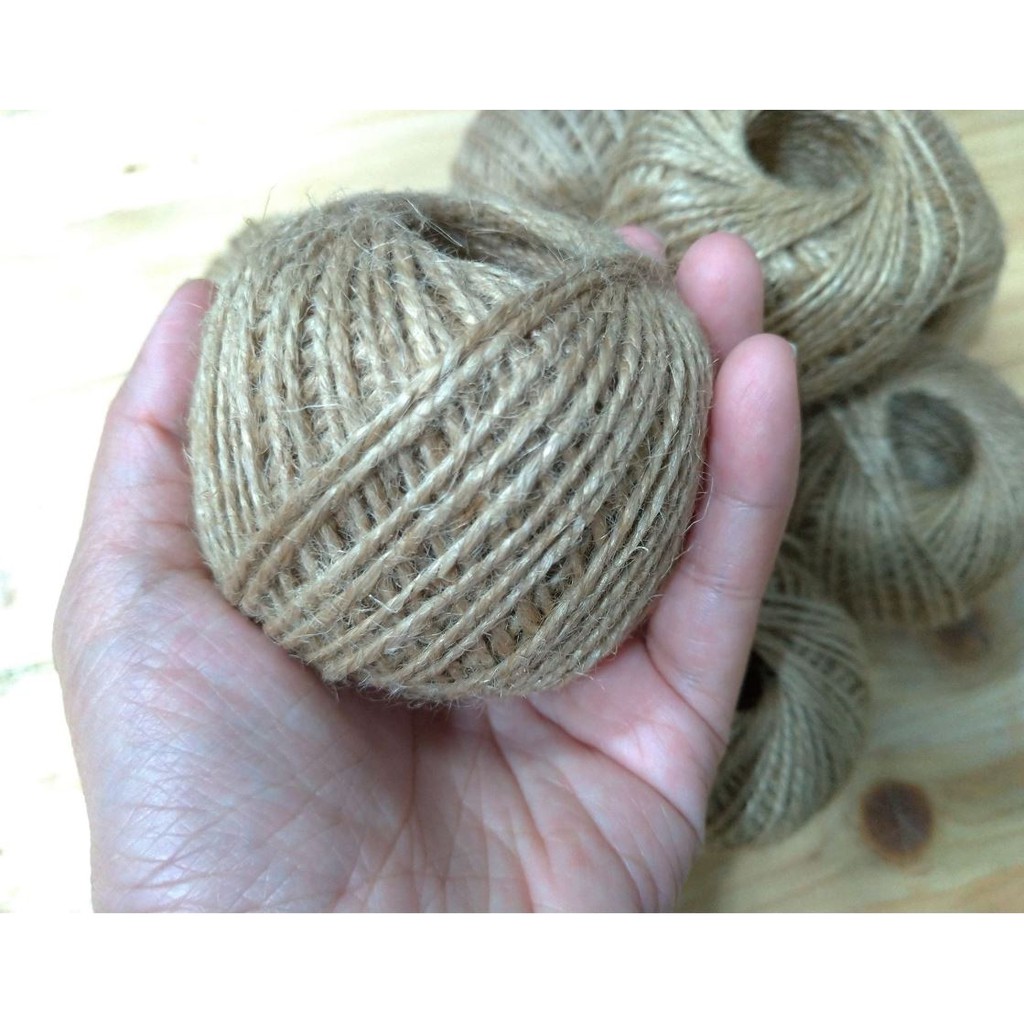 45 Meters Jute Twine / Jute Strings / Abaca string 1 roll Shopee