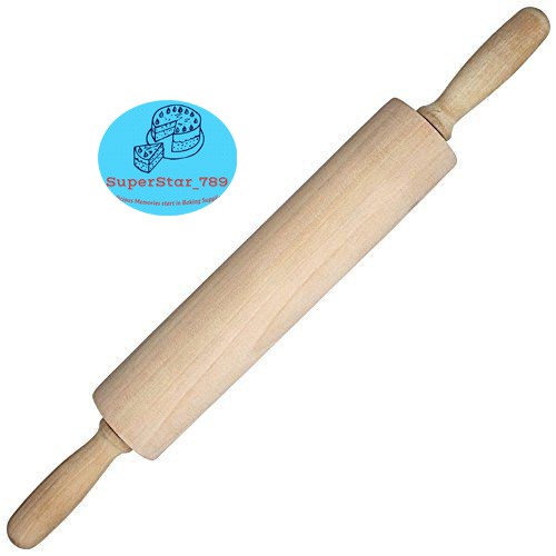 Wooden Rolling Pin Movable Stick 43 CM Long