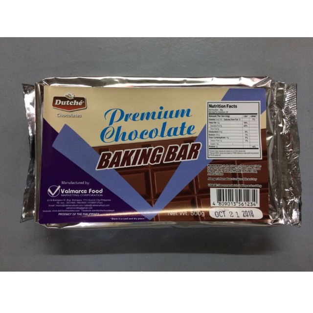 Dutche Premium Milk Chocolate Baking Bar Shopee Philippines
