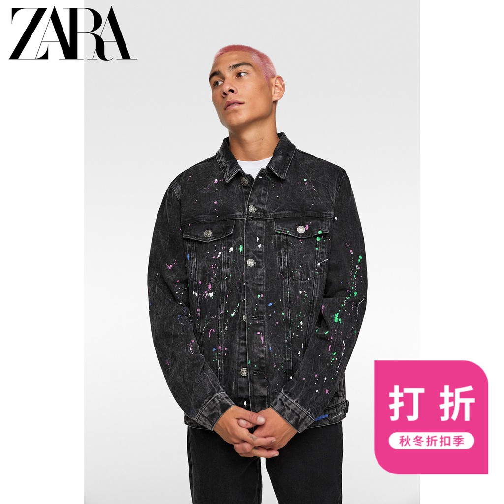zara tie dye denim jacket