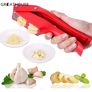 [ 1pcs Professional Easy Clean 2 in 1 Garlic Mince and Garlic Slice  Kitchen Garlic Press ] #1