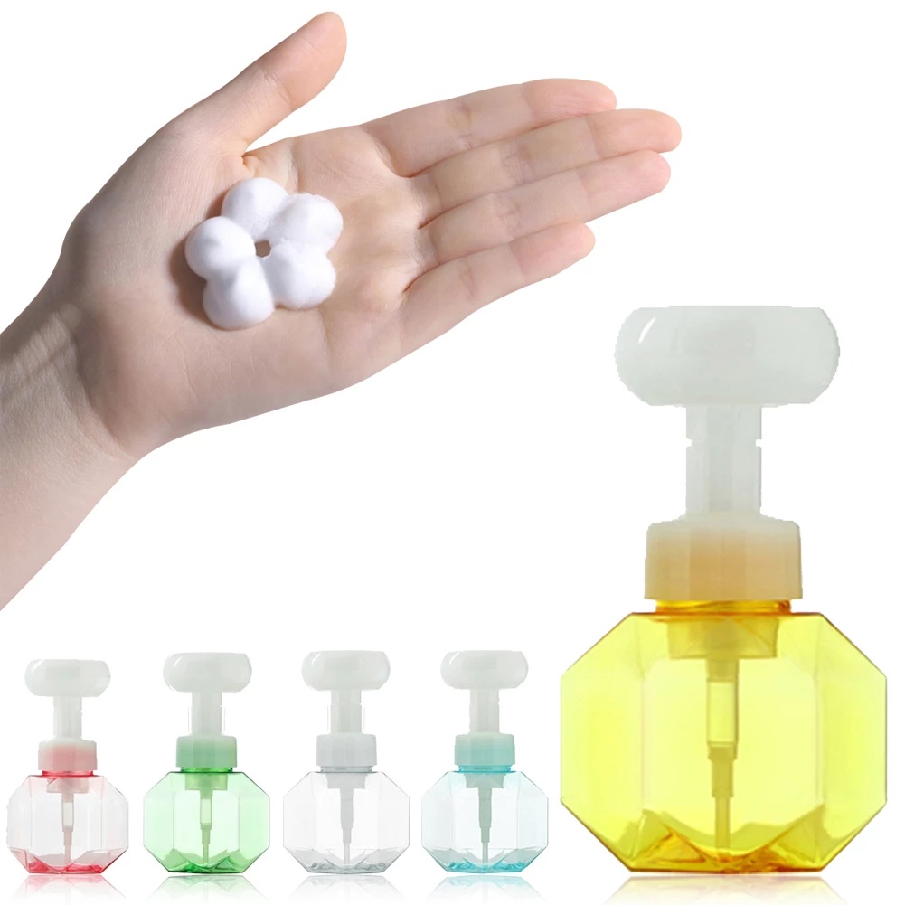 300ml-flower-foaming-liquid-soap-refillable-hand-soap-dispenser-pump