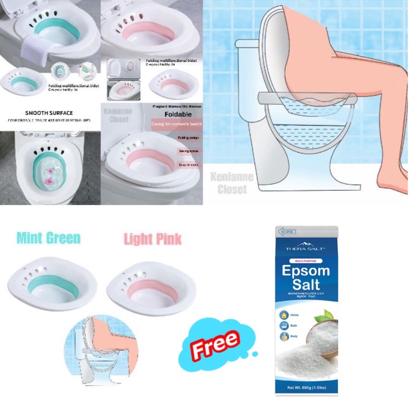 Sitz Bath Kit with Free 1.5 lbs Epsom Salt ONHAND (Guaranteed Secured