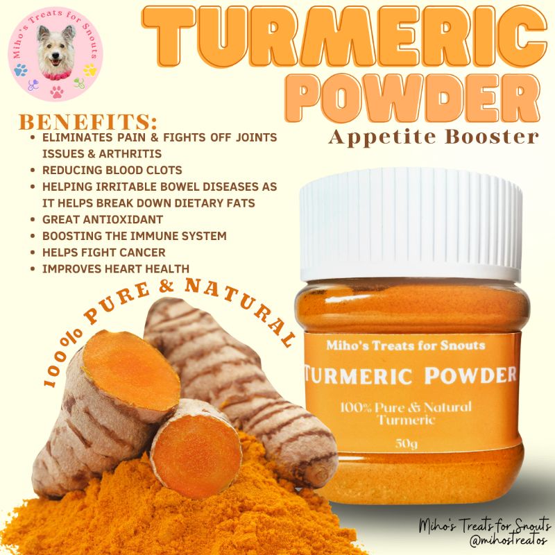Turmeric Powder for Dogs and Cats by Miho's Treats