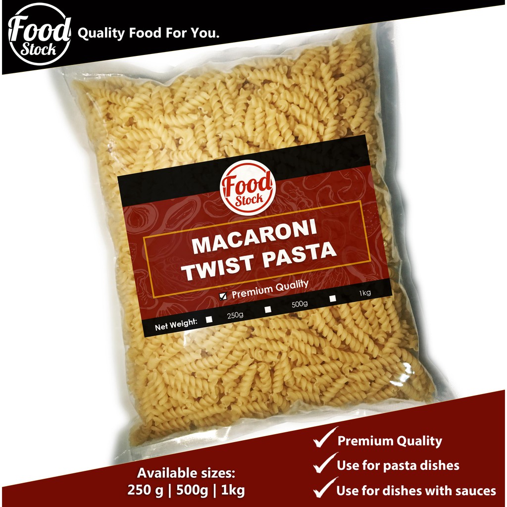 Macaroni Twist Pasta (250g, 500g, 1kg) | Shopee Philippines