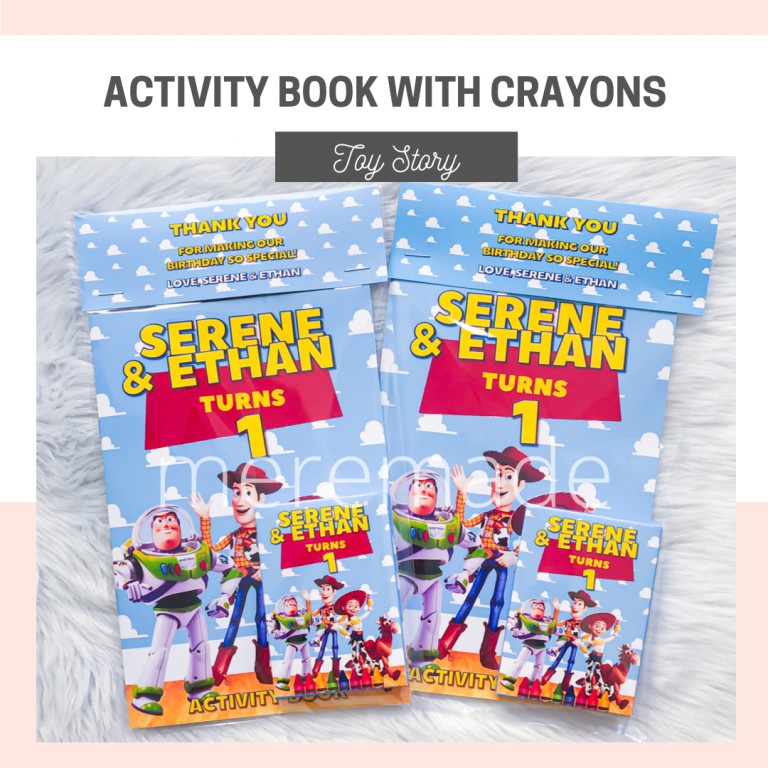 Customized Activity and Coloring Book with Crayons Shopee Philippines