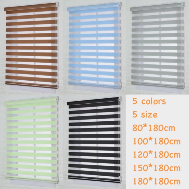 150*180cm/180*180cm Duo Roller Blinds Curtain roler blinds blind office home bathroom