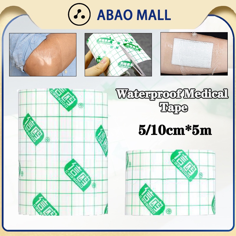 5m Transparent Waterproof Medical Tape PU Film Adhesive Plaster Wound
