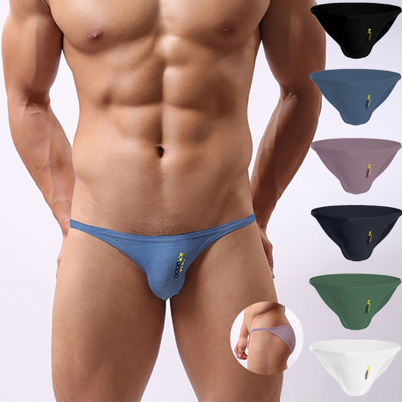 Hot Sale Low Waist Underwear Men Briefs Modal U Pouch Quick Dry Fashion Underpants Ad314