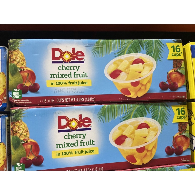 DOLE CHERRY MIXED FRUIT CUPS 16 CUPS Shopee Philippines