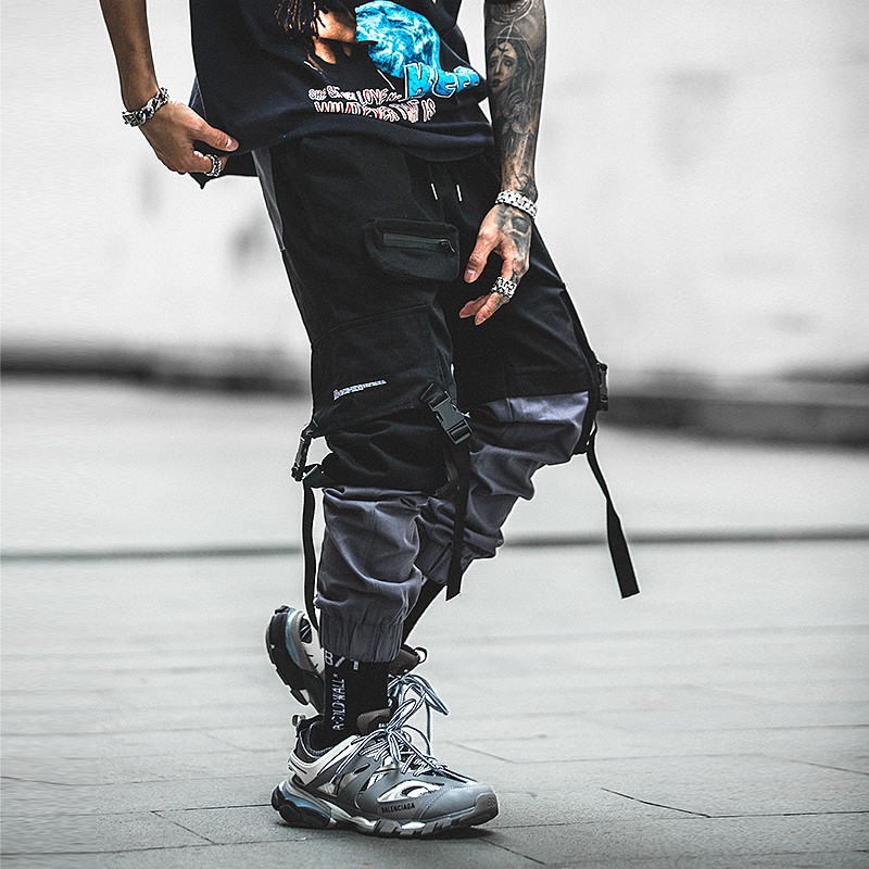 techwear pants with straps