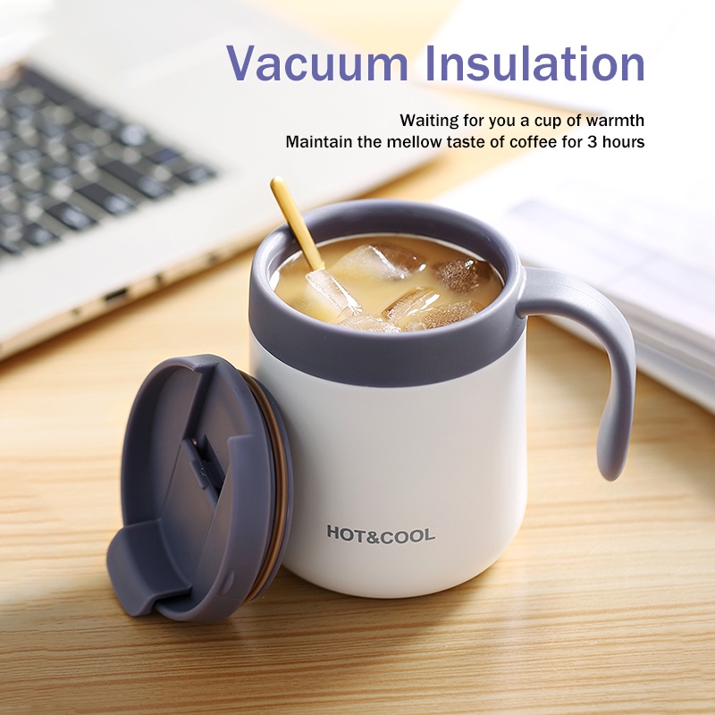 Stainless Steel Thermos Coffee Mugs 350/500ML Car Vacuum Flasks Travel Office Thermo Cup