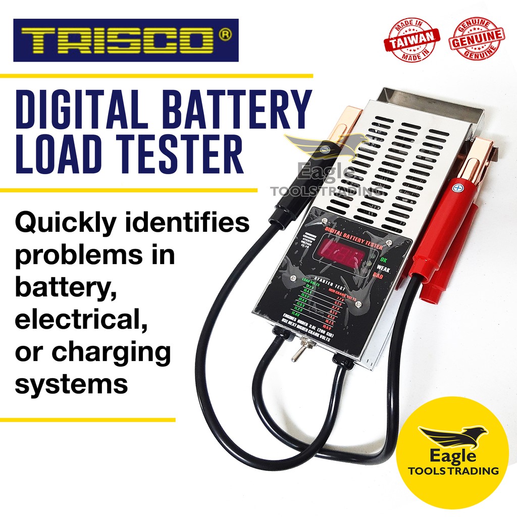 Trisco Digital Battery Load Tester 200AMP R510D Shopee Philippines