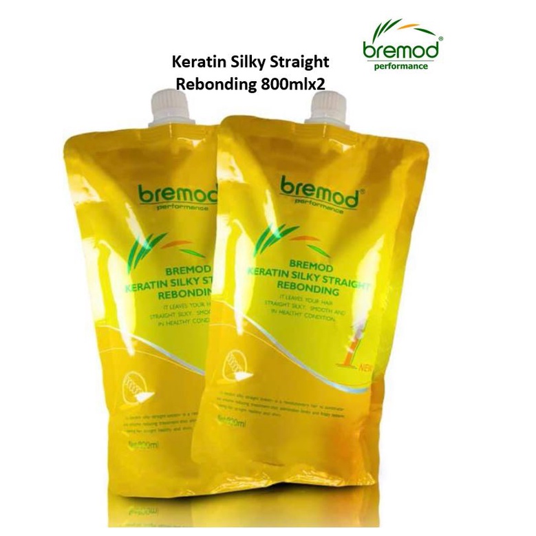 Bremod Hair Keratin Silky Straight Rebonding Set 800mlx2 (1&2) | Shopee ...