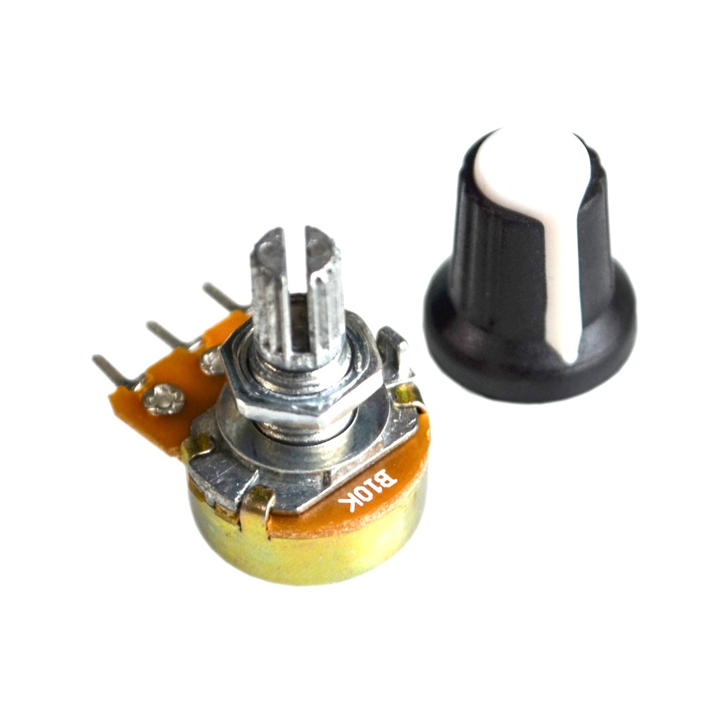 10K OHM 3 Terminal Linear Taper Rotary Volume B Type Potentiometer Pot ...