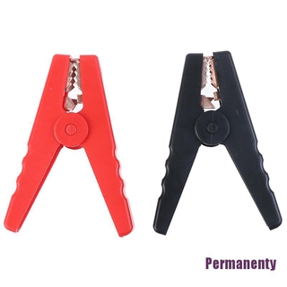 2pc Vehicle Battery Charger Crocodile Alligator Booster Clip Clamp Testing _dr 