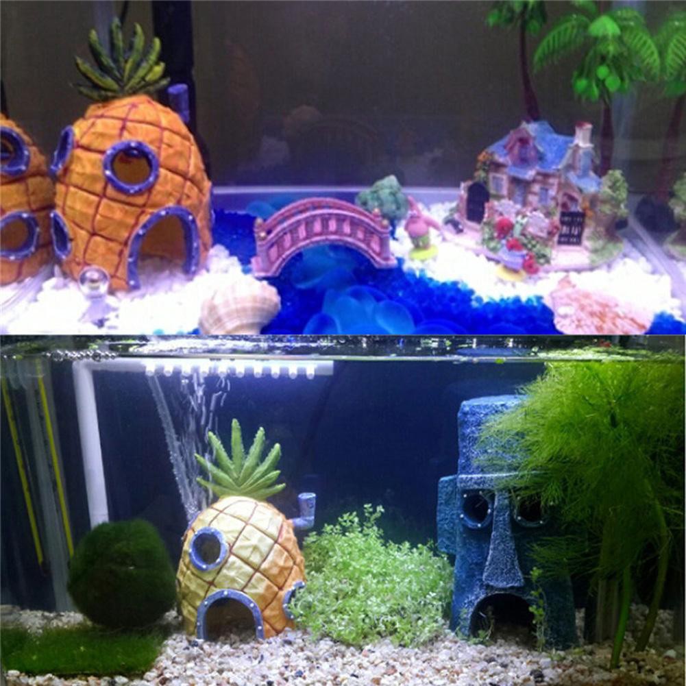 Fish Tank Aquarium Decor For Sponge Bob Squidward House