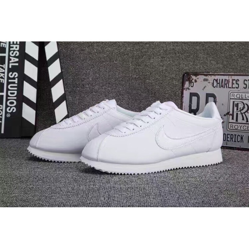 nike cortez gray and black