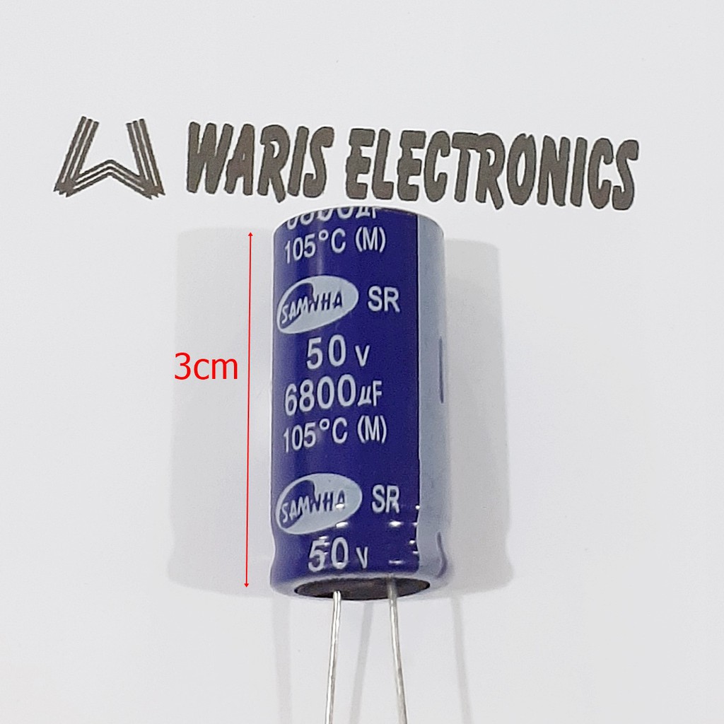 Elco Capacitor 6800uF 50V Height 3cm for Electronic Component Shopee