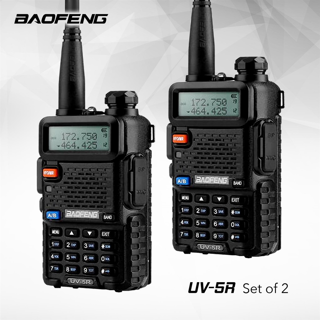 BaoFeng UV-5R Walkie Talkie Handheld Two Way Radio ( Set of 2 ...