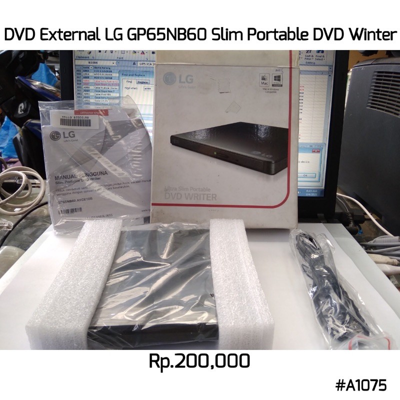 External Dvd Lg Gpn65nb60 Slim Portable Dvd Winter 1075 Shopee Philippines