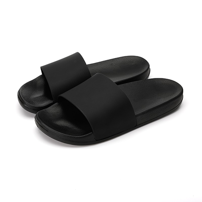 black slide slippers