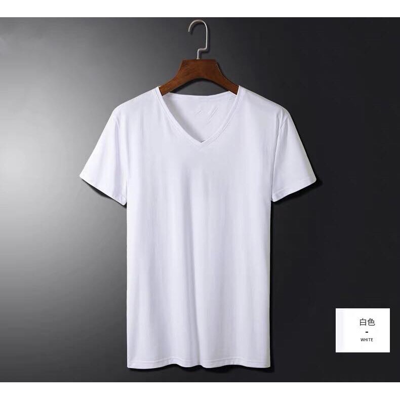 Download V-neck plain free size T-shirt for men/womens | Shopee ...