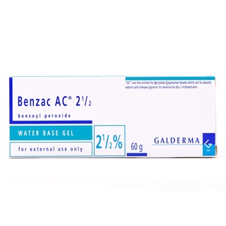 Galderma Benzac 2.5% Benzoyl Peroxide Water Base Gel 60g #2