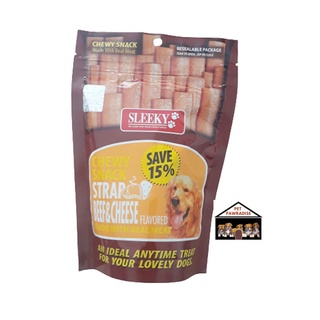 Sleeky Chewy Snack STRAP –Beef & Cheese Flavor 175g