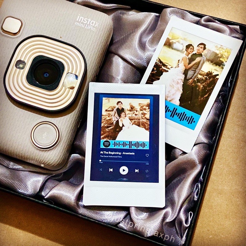 instax with spotify code