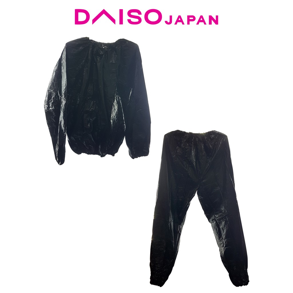 Daiso Black Sauna Suit Jacket and Pants XL Shopee Philippines