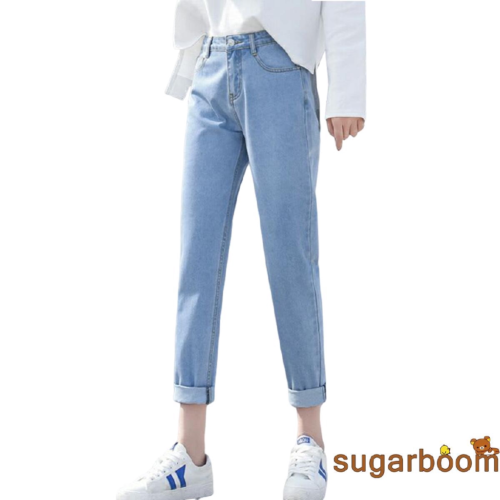 straight leg boyfriend jeans