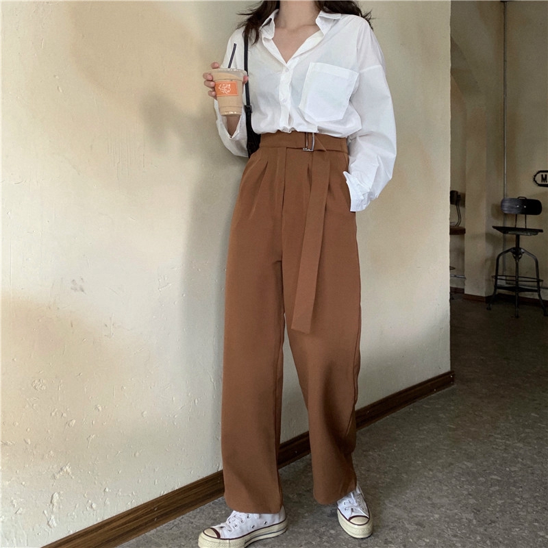 high waisted dress pants wide leg