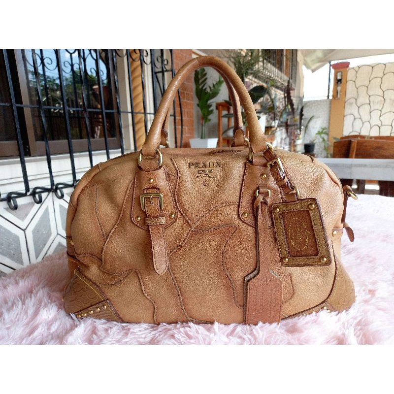Rare Find PRADA Vintage Bag | Deerskin | Shopee Philippines