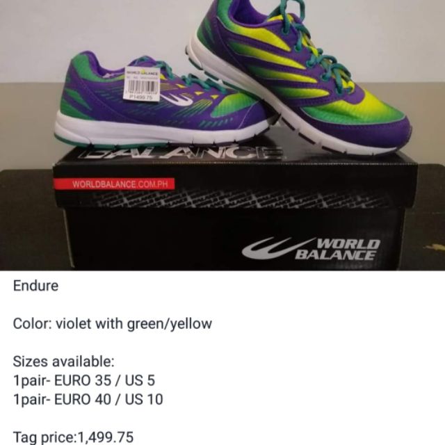 world balance running shoes price