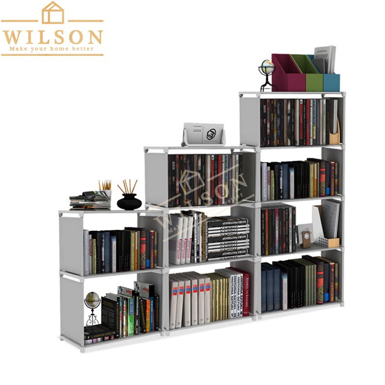 Wilson Diy 3 Row Multi Function 9 Cube Bookshelf Storage Rack