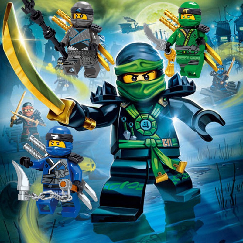 Ninjago Ninja Compatible with Lego Minifigures Lloyd Nya Skylor ...