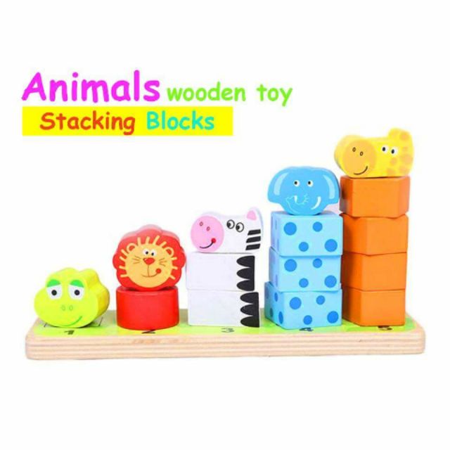 wooden stack and count