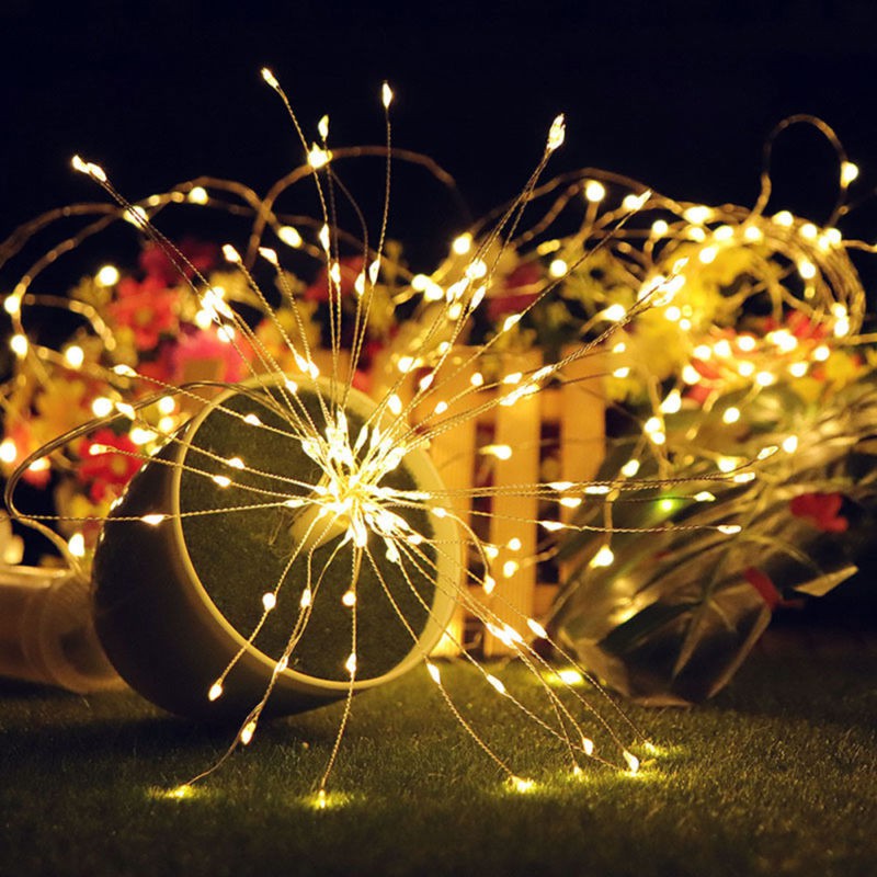 Firework Led Copper Wire Strip String Lights For Wedding Decor Led