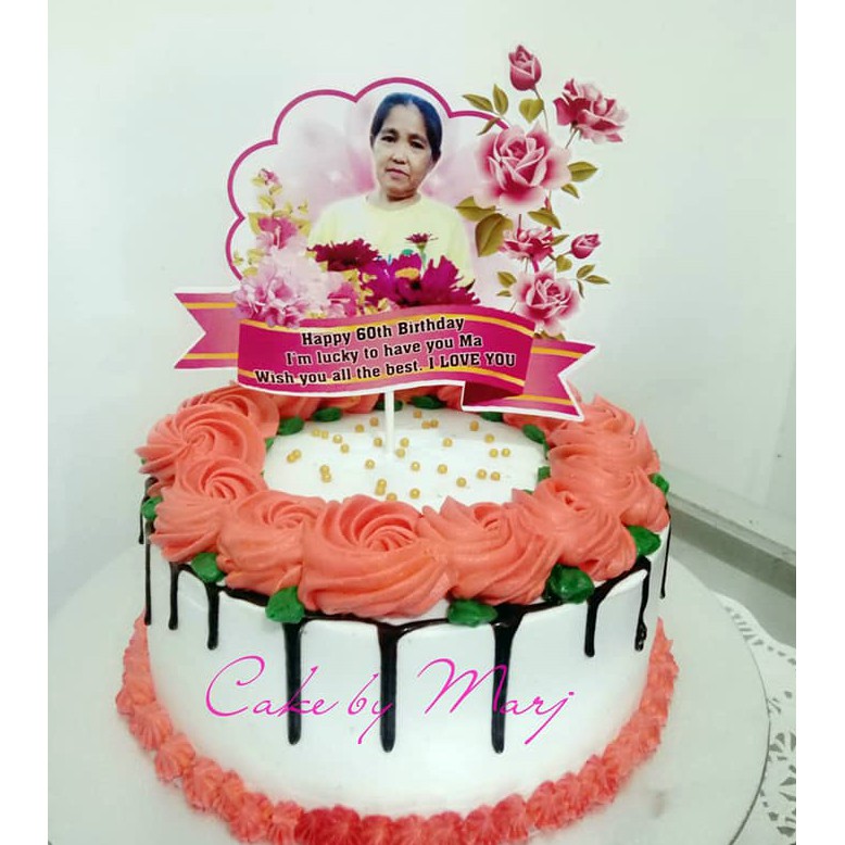 Floral Theme Cake Topper Shopee Philippines