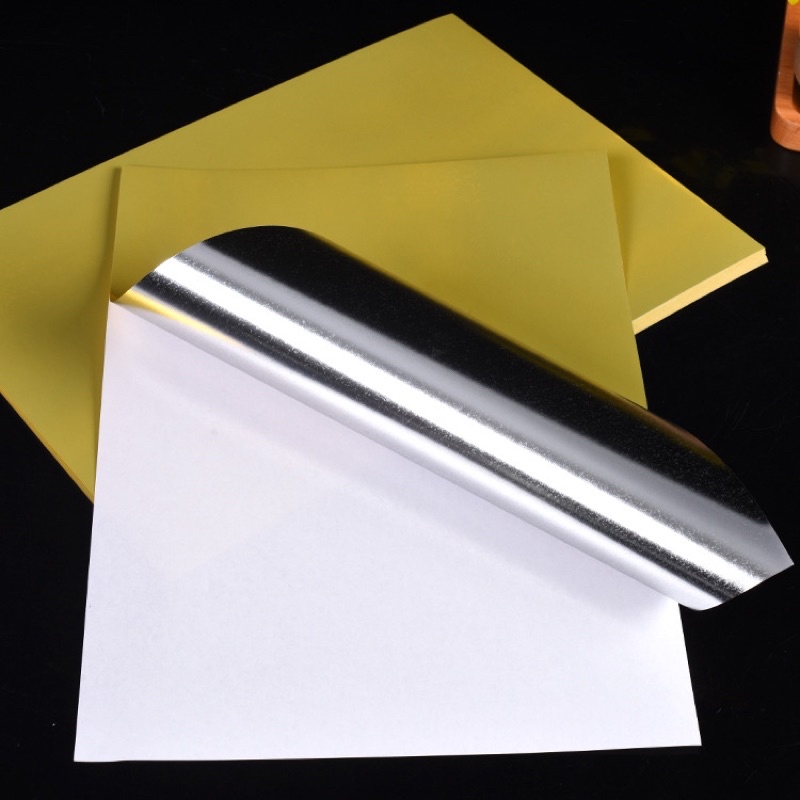 Bright Gold Self adhesive Vinyl Sticker Paper A4 Size Craft Paper Die