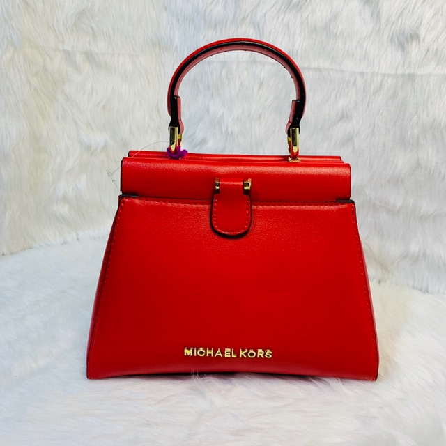 mk sling bag red