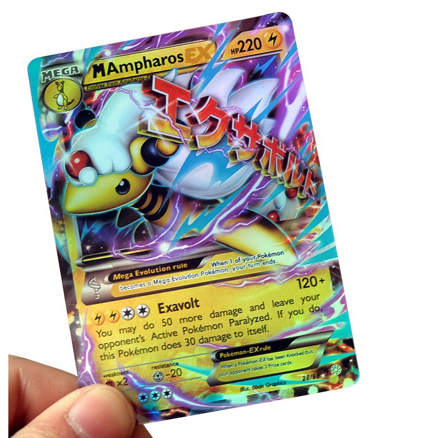 Cod Pokemon Trading Card Tcg Gx Mega Ex Party Flash Shiny Card Game Boys Toys Shopee Philippines