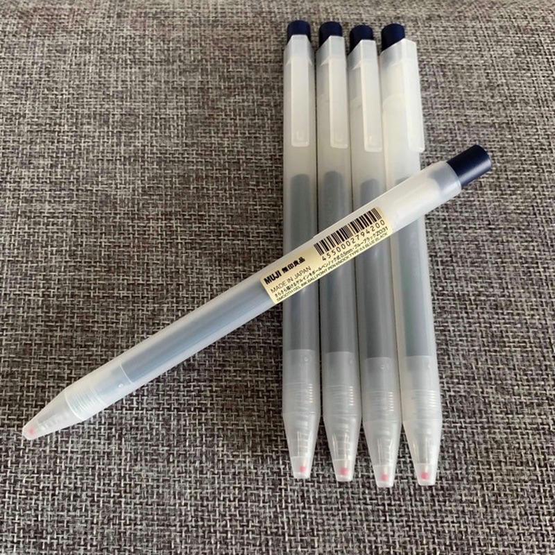 10Pcs Muji Gel Ink Ballpoint Pen Refills 4 Color 0.38/0.5mm Office Old Muji pen 