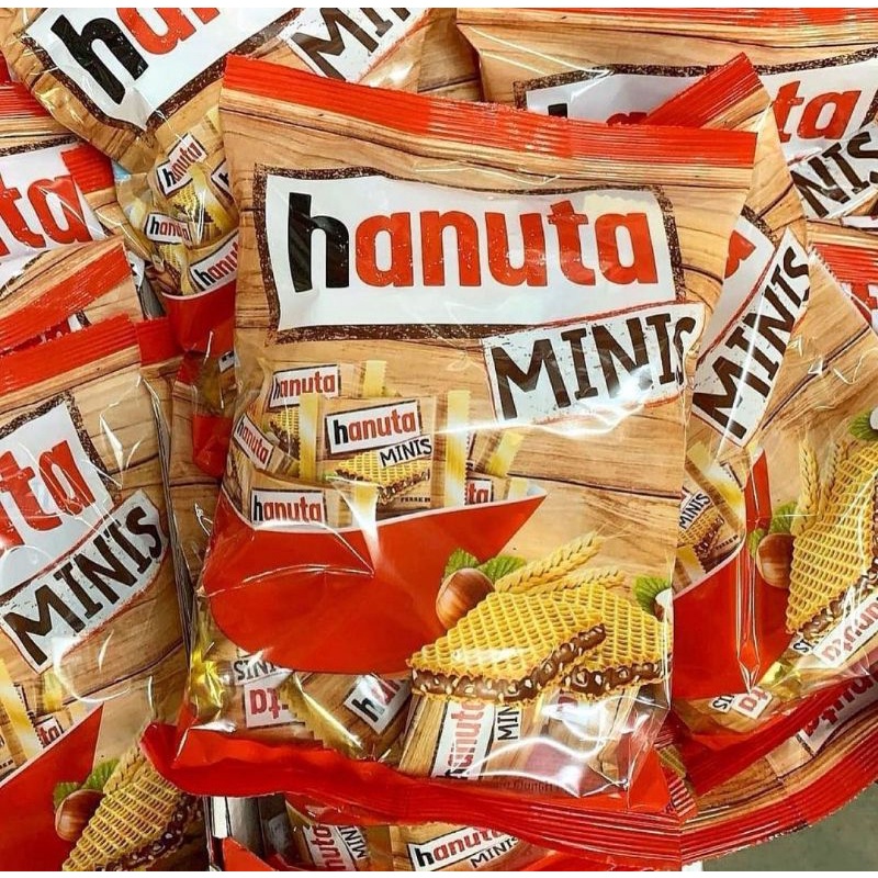 Ferrero Hanuta Minis 200grams, 19pcs Hazelnut Wafers imported from ...