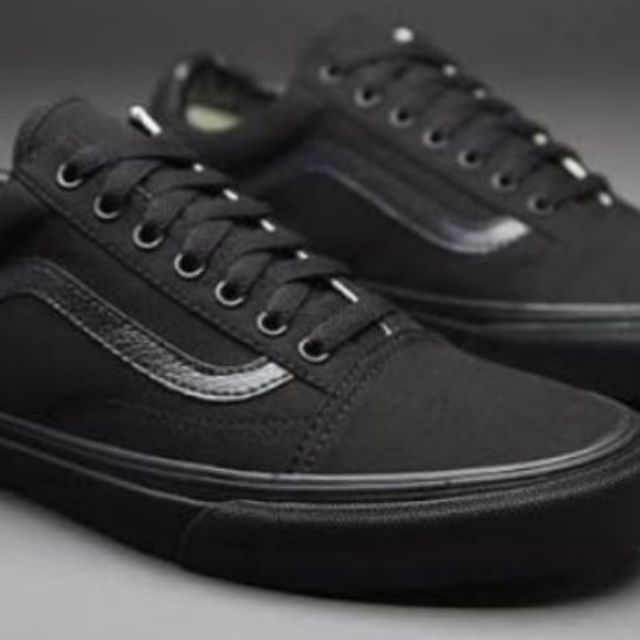 all black vans old school