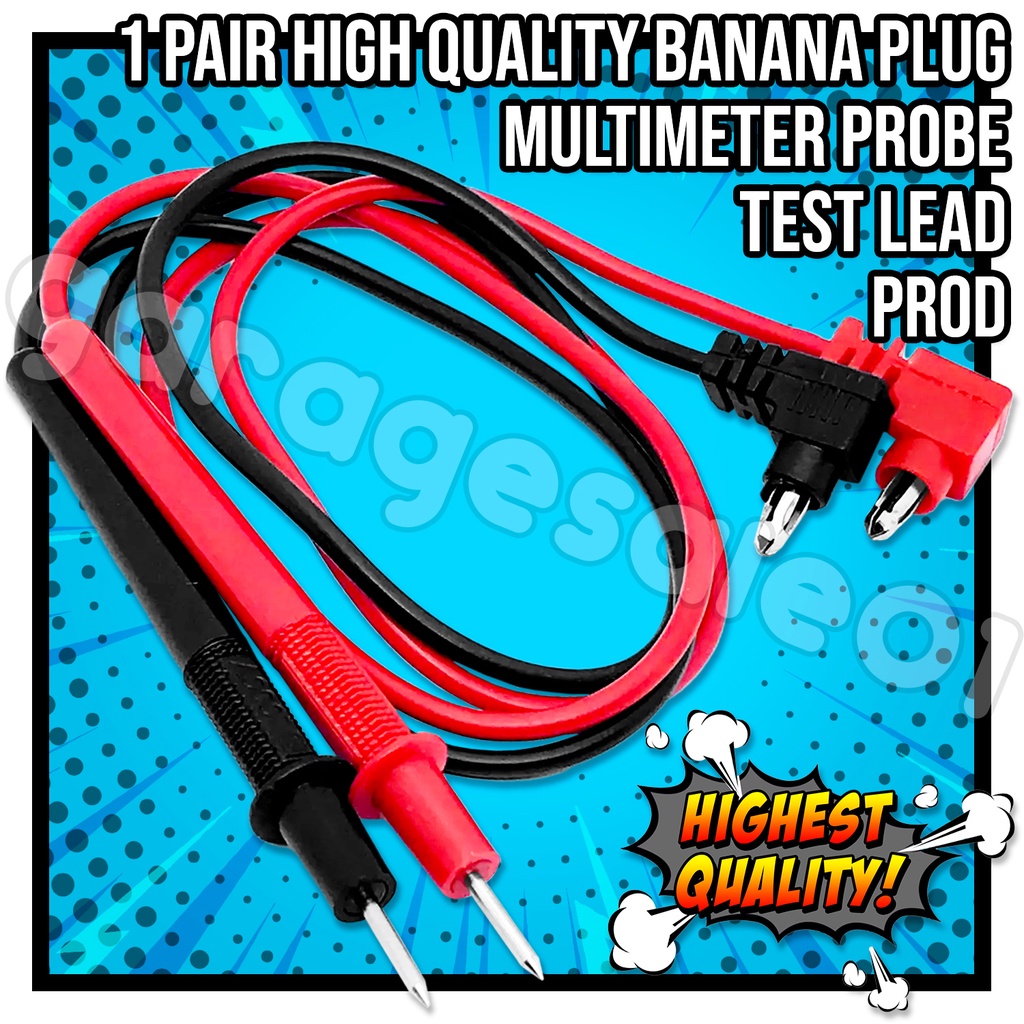 1 Pair Highquality Banana Plug Multimeters Meter Probe Test Lead Test