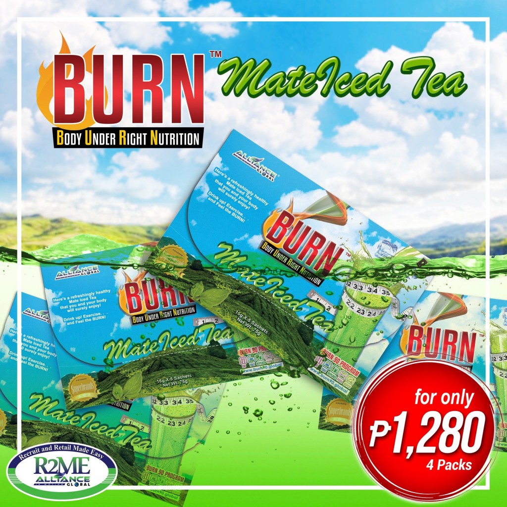 Burn Mate Iced Tea (20 sachets) Shopee Philippines
