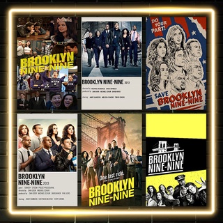 Brooklyn nine-nine TV Series Aesthetic Pictures Poster Coated Minimalist Polaroid Vintage Retro Wall #1