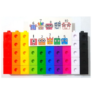 50 pcs Numberblocks Cubes Linking Cubes Snap Cubes Cube Links Unifix ...